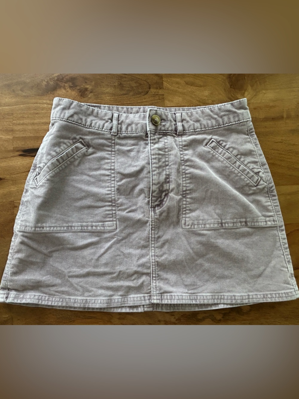 American Eagle Outfitters Pale Lavender corduroy mini skirt Size 8
